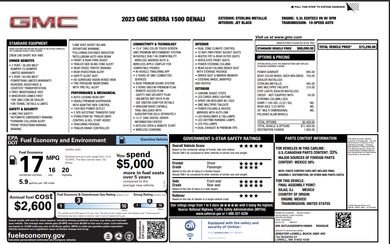 2023 GMC Sierra 1500 Denali