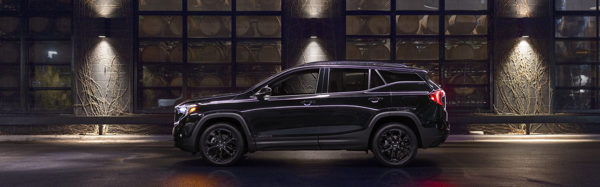 dark black GMC Terrain